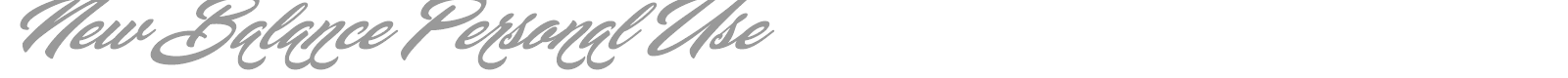 New Balance font preview